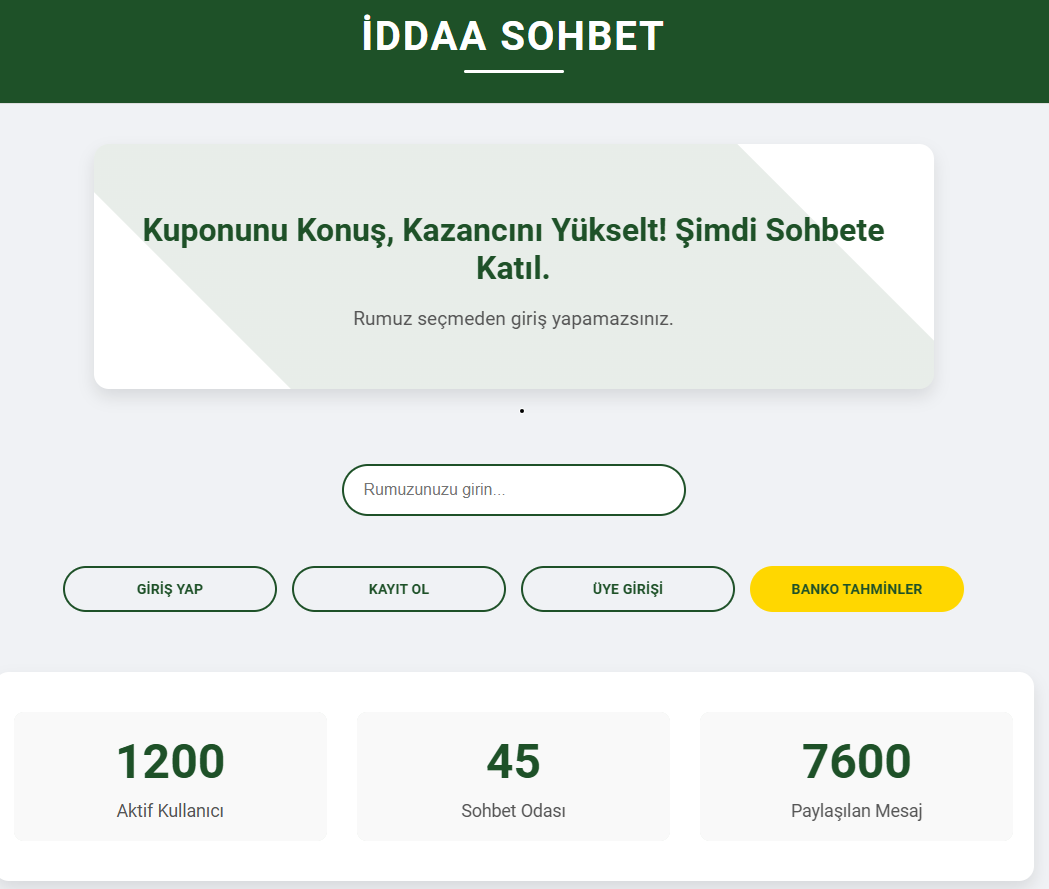 iddaa platformu (iddaasohbet.com)